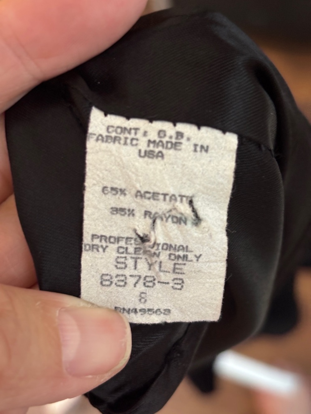 Victor Costa Black Velvet Sheath Dress Size 6 Vintage Made USA Classic Cocktail - Picture 7 of 7